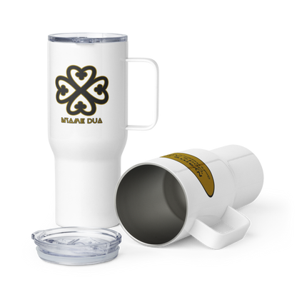 25 oz Stainless Steel Mug Adinkra Symbol "Nyame Dua" God's Altar